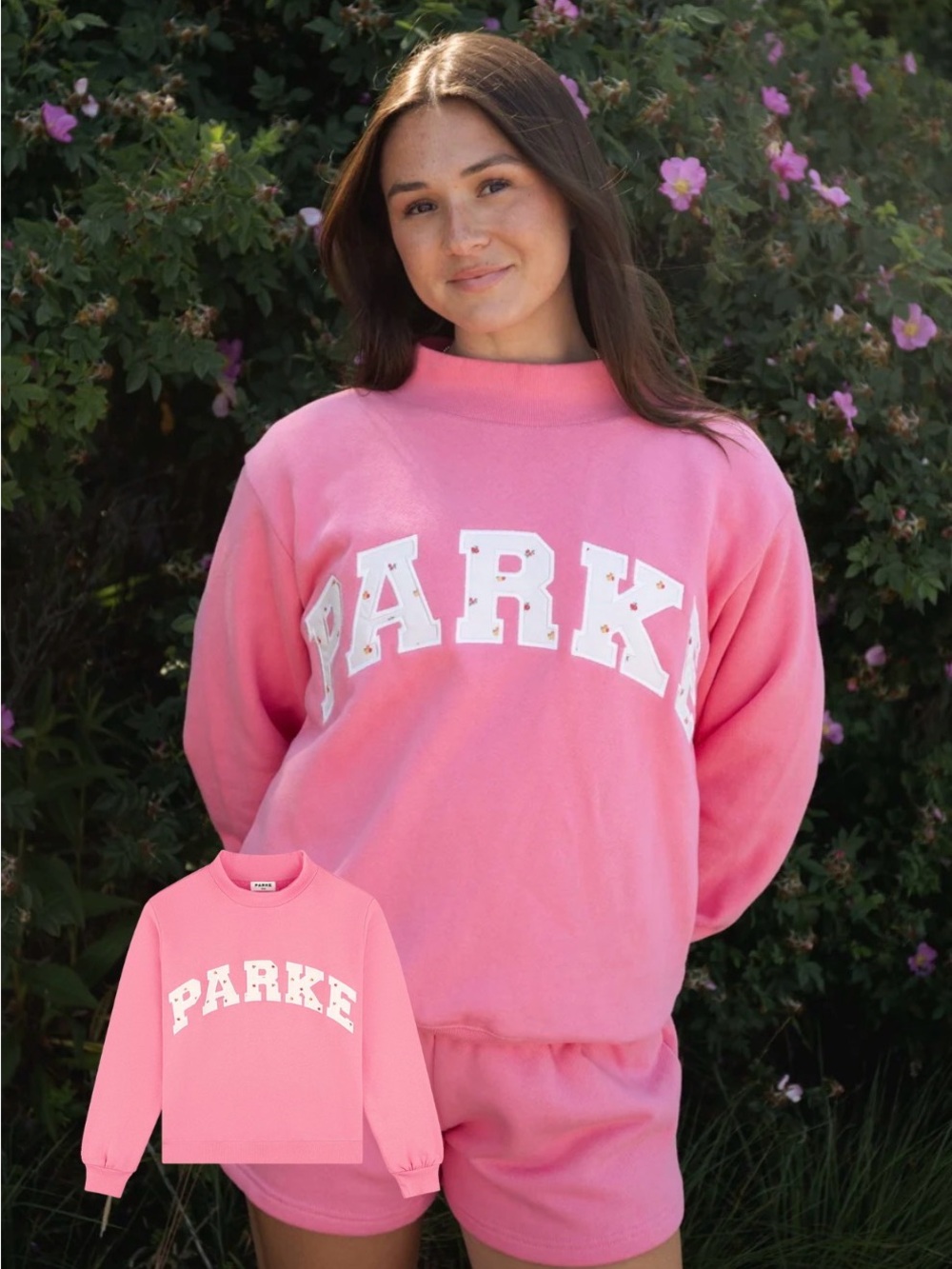 NWT PARKE x Maggie and Emma Varsity Mick Neck - SMALL